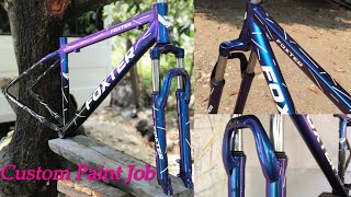 Repaint TUTORIAL IDEA | How to Paint a Bike Professionally #chameleonpaint