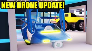 NEW DRONE and DOUBLE ROBBERY CASH UPDATE! | Roblox Jailbreak