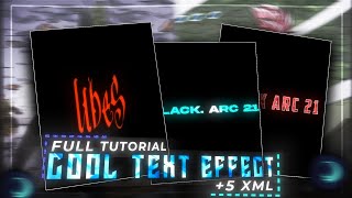 Top 5 Cool Text Effects XML | Trending Text Effect For Alight Motion | Dreamina Seedance 2.5