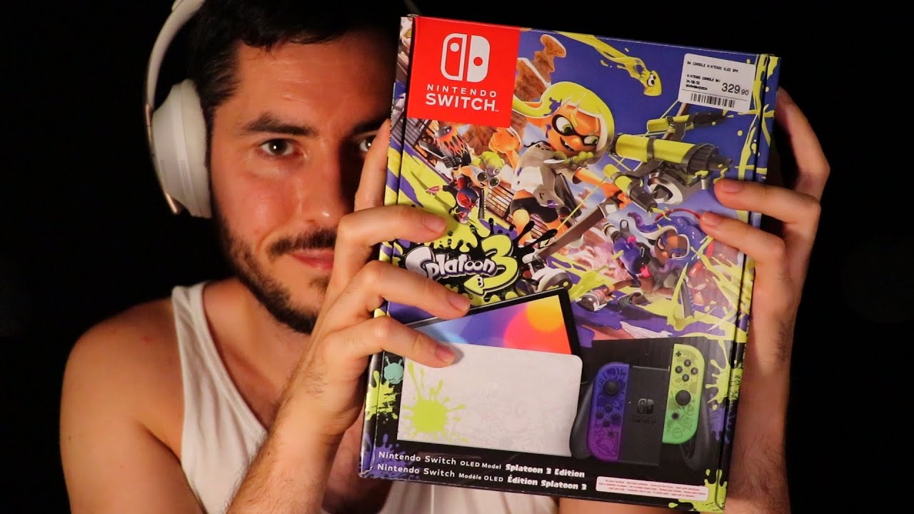 ASMR le bruit relaxant de la NINTENDO SWITCH COLLECTOR SPLATOON 3
