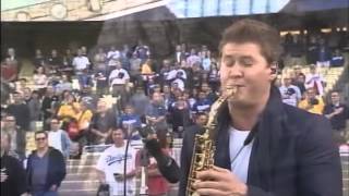 National Anthem - Michael Lington @Dodger Stadium - Saxophone - Los Angeles, USA