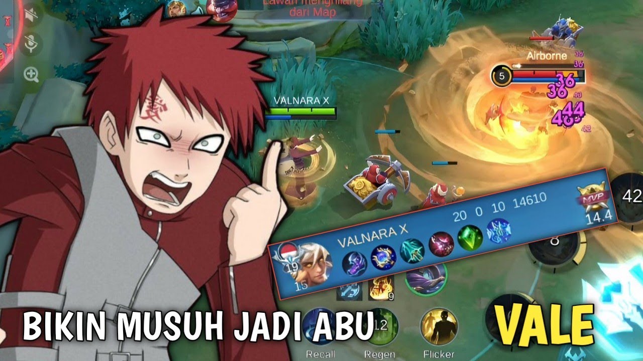 KETIKA VALE KU LEPAS DISITULAH PEMBANTAIAN DIMULAI 20 KILL TANPA MATI TAPI ENDINGNYA NYESEK - MLBB