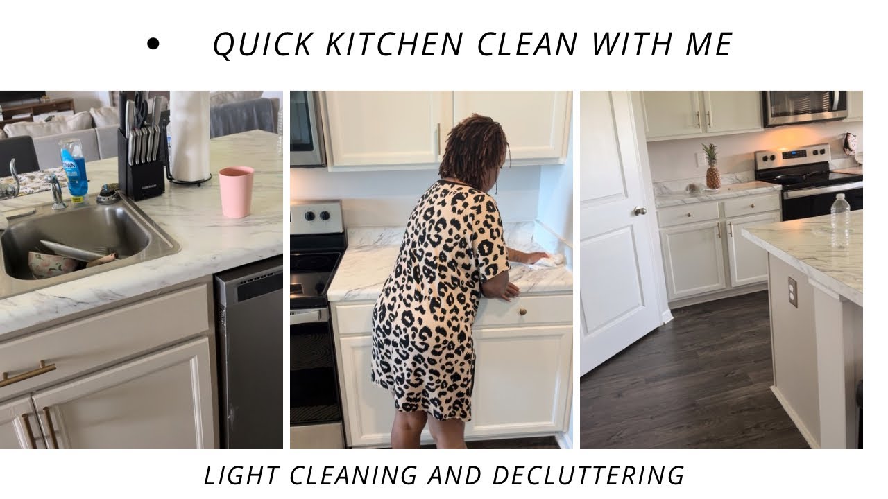 Light Kitchen Reset Routine | Deep Clean And Declutter With Me - YouTube