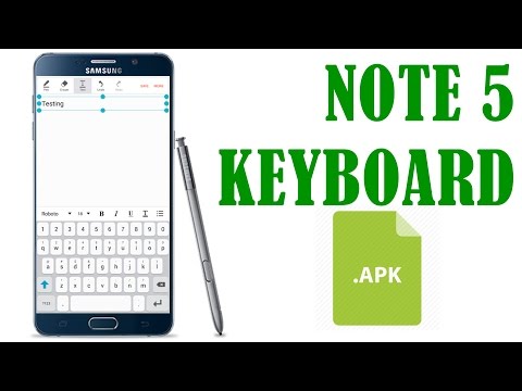 Galaxy note 5 keyboard for any android device - YouTube