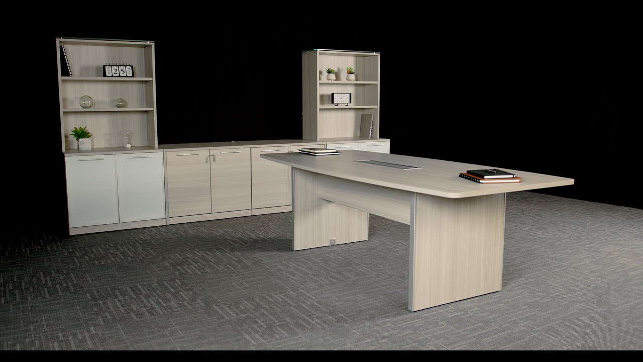 Blanc De Gris Potenza Conference Table by Corp Design - YouTube