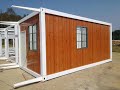 prefab shipping container house homes frame installation video