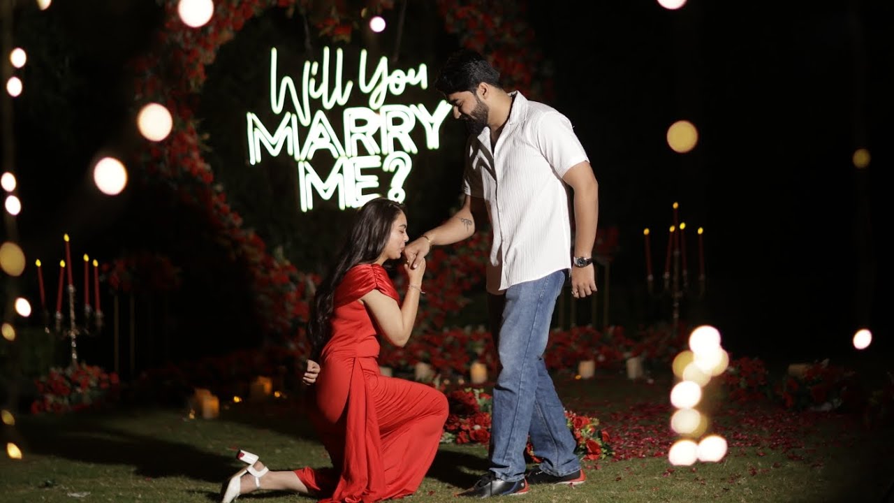 Surprise Proposal to My Fiancé 💍 | Girl Proposes to Her Fiancé Reaction | Bhopal 