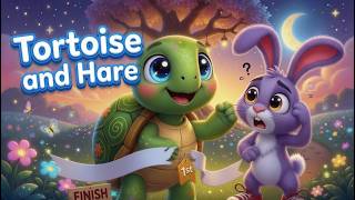 🐰🐢 Slow and Steady Wins the Race! Harry the Hare & Tommy the Tortoise | Moral Stories for Kids