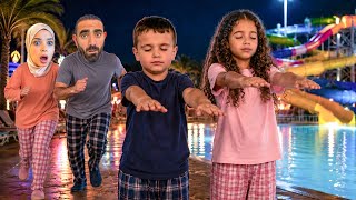 Gece Otelde Uyurgezer Şokupoyraz Eli̇f Havuz Başinda Gezi̇yor
