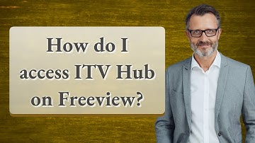 How do I access ITV Hub on Freeview?