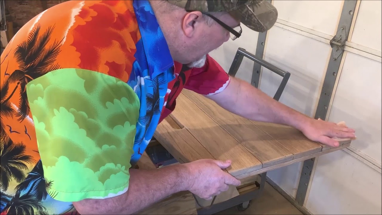 MasterCraft teak swim platform refinish from beast to beauty with