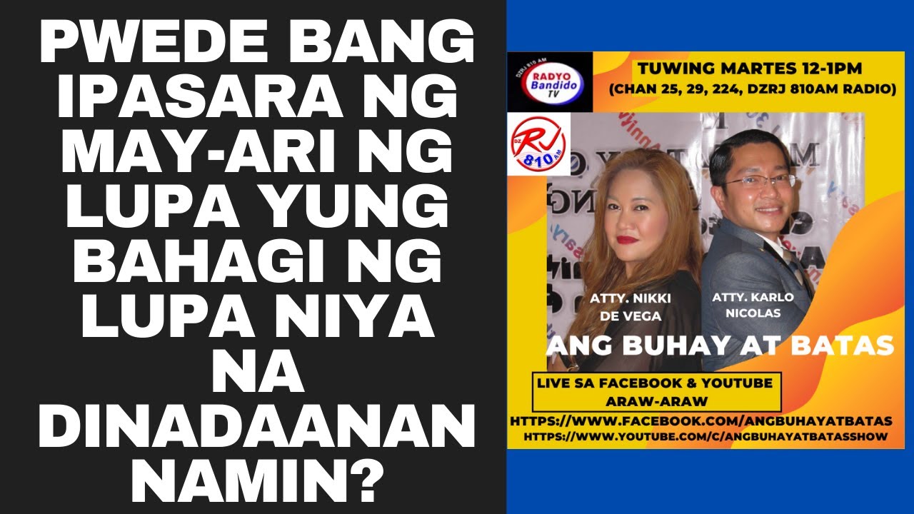 PWEDE BANG IPASARA NG MAY-ARI NG LUPA YUNG BAHAGI NG LUPA NIYA NA DINADAANAN NAMIN?