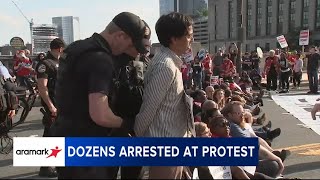 Pa. state senator among dozens arrested during protest outside Aramark's headquarters in Philadelph