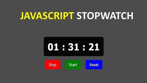 How to make a Stopwatch using HTML CSS and JavaScript. #html #css #javascript #coding