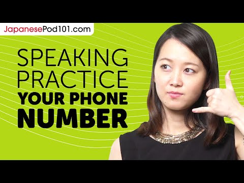 Japanese Speaking Practice: Giving Your Phone Number