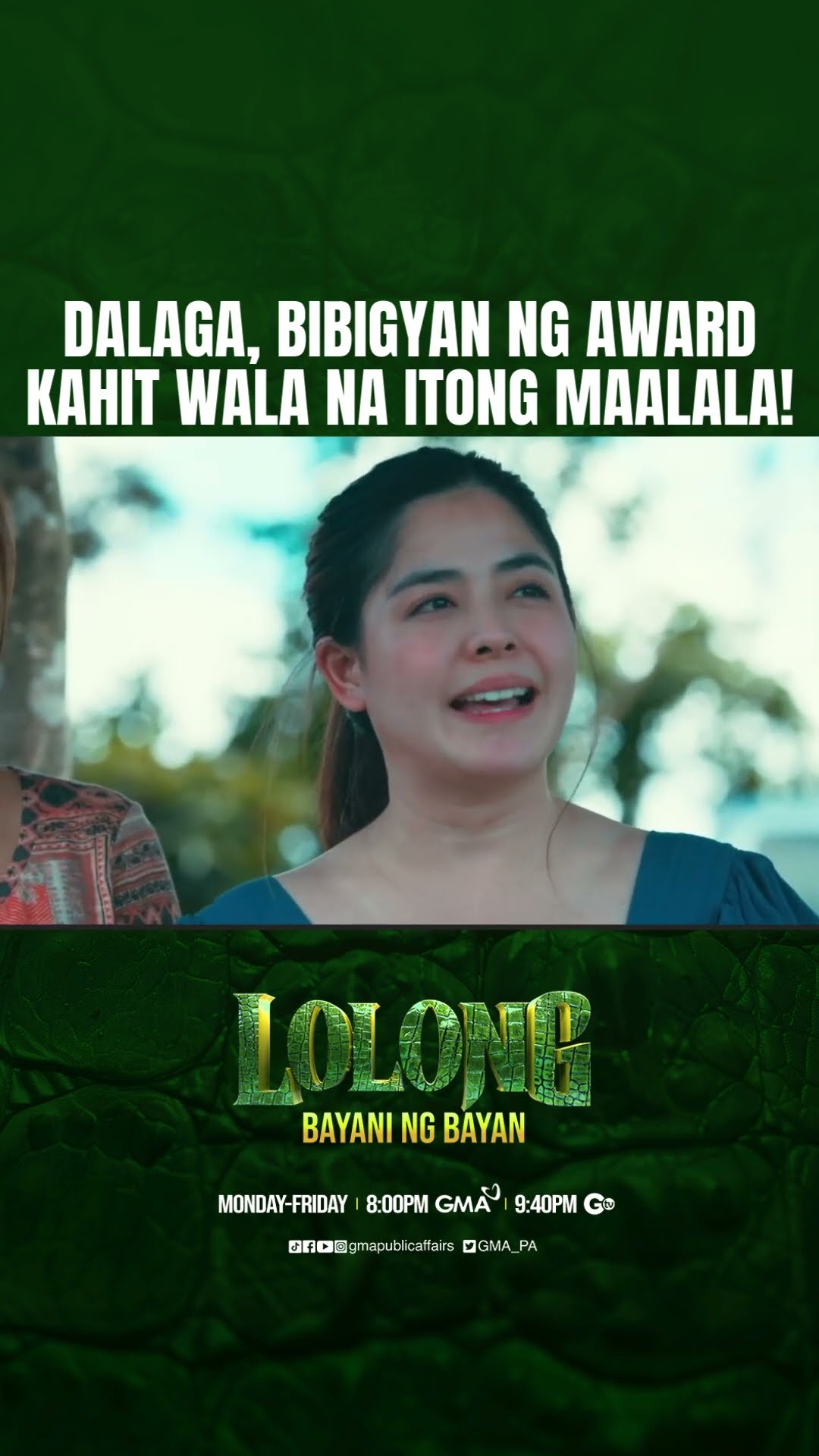 Dalaga, bibigyan ng award kahit wana na itong maalala! | Lolong 2