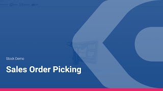 Stock Control Demo - Sales Order Picking