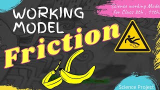 Working model of Friction | Class 8th | Class 11th | Science Project | Static and Kinetic Friction.