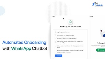 Automated Onboarding with WhatsApp Chatbot | BotPenguin Tutorial