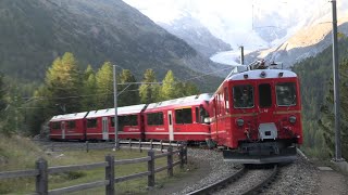 Rhätische Bahn- Bernina Bahn - von Tirano nach St. Moritz 2021