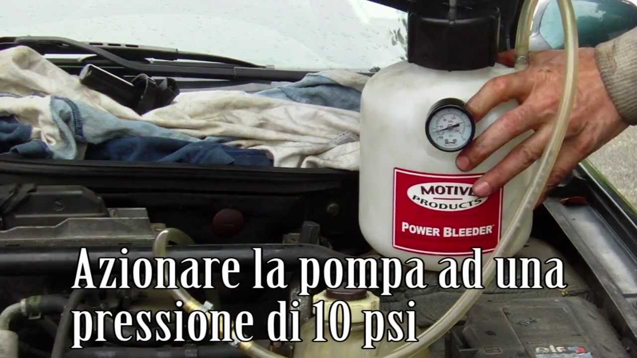 Controllo e sostituzione liquido freni