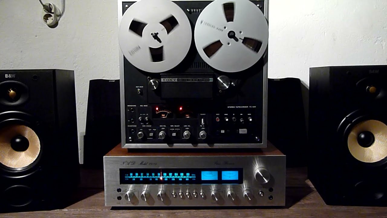 NAD 160A receiver + SONY TC 640 reel to reel + B&W DM601 speakers