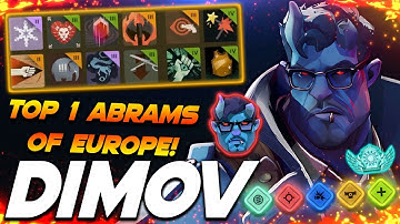 Dimov TOP 1 ABRAMS of EUROPE! - Deadlock Pro Gameplay & Guides [Watch & Learn]
