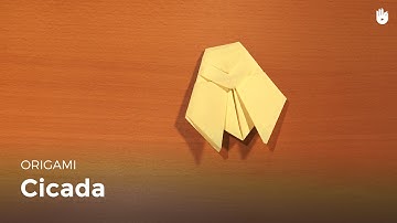 Learn how to make origami easily: The cicada