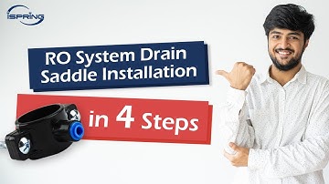 How to Install iSpring Drain Saddle (ADS1K) for Reverse Osmosis (RO) System | DIY Installation