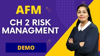 CA Final AFM CLASSES ENGLISH DEMO CH 2 RISK MANAGEMENT May/Nov 24 By CA Hema Chawla | POWER BATCH