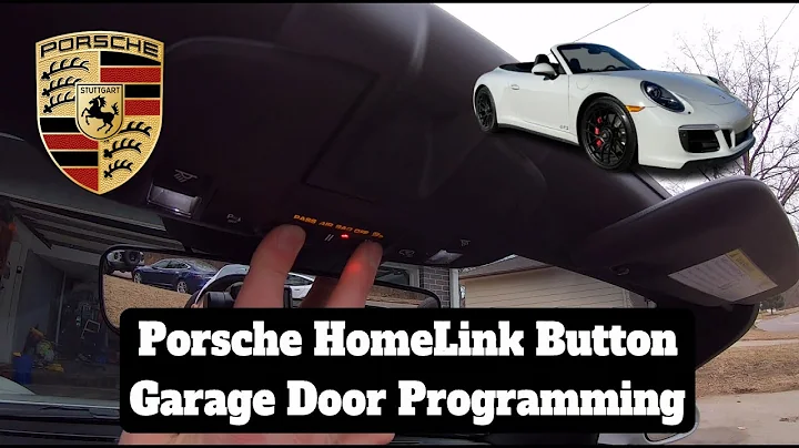 Porsche HomeLink Garage Door Opener Programming 911 Boxster Cayman Macan Cayenne