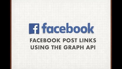 Facebook Post Links Using the Graph API - Facebook Post Status Using the Graph API