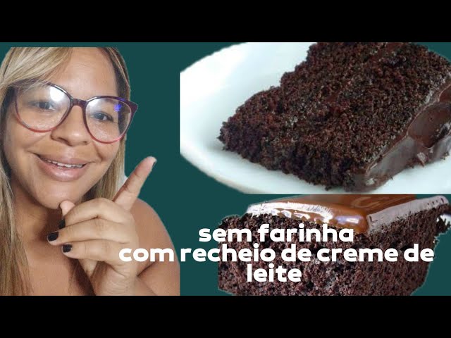 Bolo de Chocolate sem Ovo - C K N J