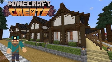 I Built a Villager Trading Hall Minecraft Create Mod EP7 S2