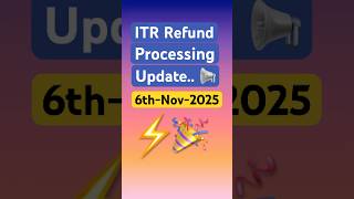 ITR Refund Latest Update | Refund Processing Status Check | Refund Not Processed ?⚠️