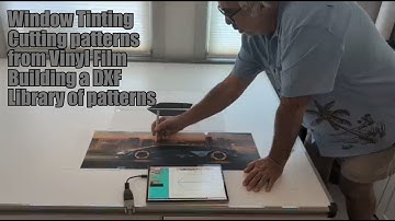 Creating DXF files of window tint and vinyl film patterns allows businesses to create a library