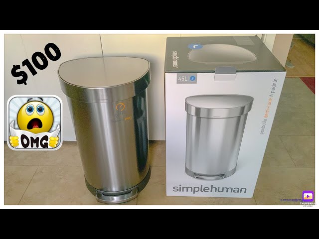 UNBOXING - Simplehuman 45L Semi-Round Sensor Can 