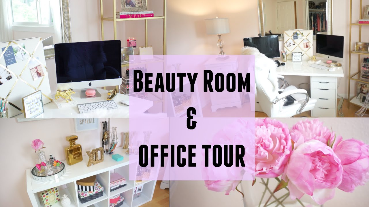 MY OFFICE & BEAUTY ROOM TOUR- IKEA. TJMAXX. TARGET.