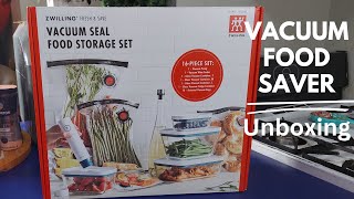 Zwilling Fresh and Save Food Saver Unboxing and Demonstration