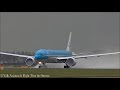 Boeing 777-300 KLM getroffen door de Bliksem bij vertrek