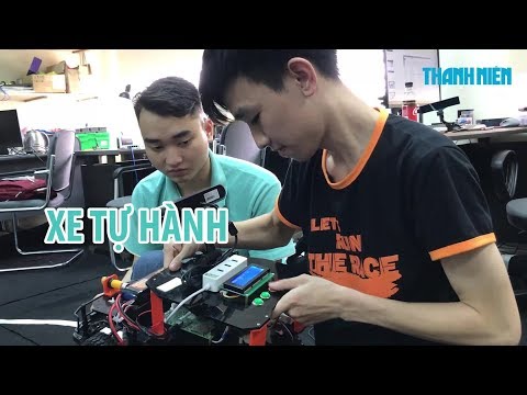 Trong 1 tuần, nhóm 9x lập trình thành công xe tự hành