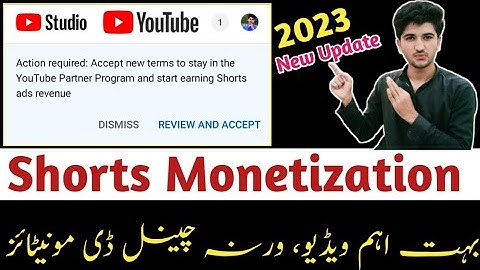 Action required: Accept new terms to stay in the YouTube Partner Program 2023