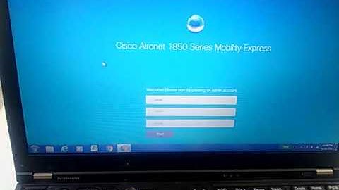 Cisco Mobility Express Setup
