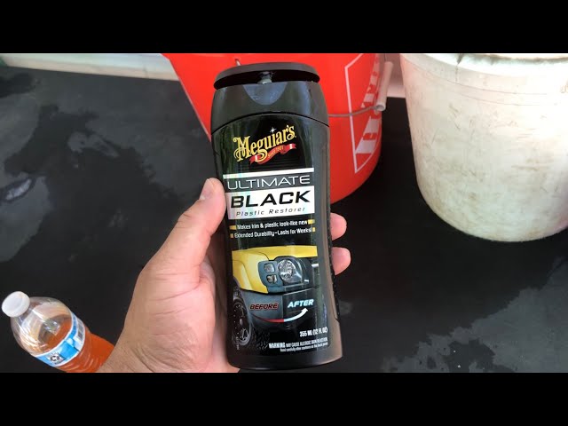 Meguiar's Ultimate Black Plastic Restorer Review! Does it work