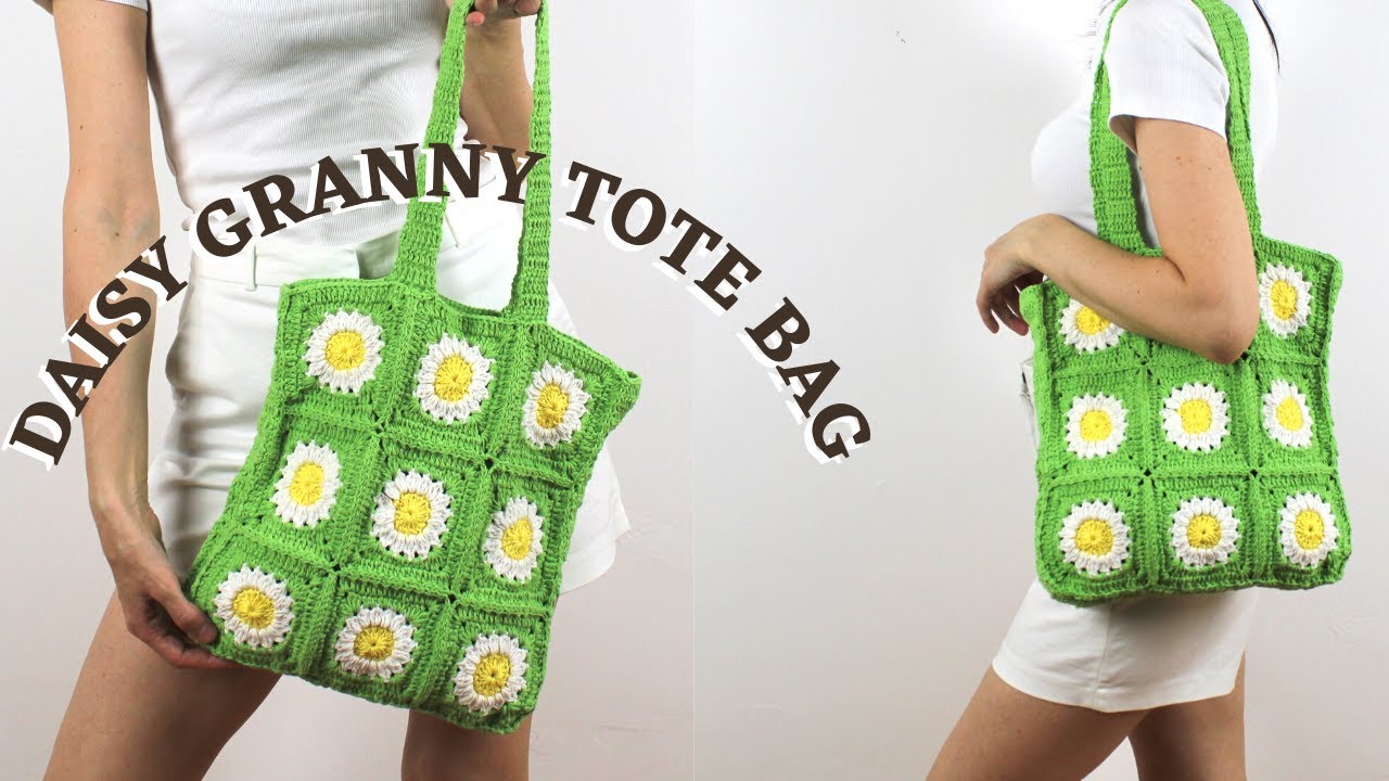 Daisy Granny Square Tote Crochet For | vlr.eng.br