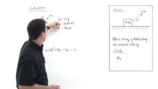 Block Pulled along Rough Surface Example 2