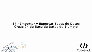 17  - Exportación e Importación de BD/Importación de la BD de Ejemplo Employees [MariaDB 10/MySQL]