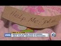 Woman finds "Help Me"note in underwear package