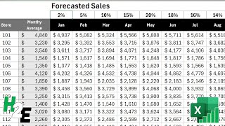 How To Setup 1 Excel Formula To Fill In An Entire Sheet Of Data