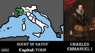 Modern History of Italy (1553 - 2024); every year.